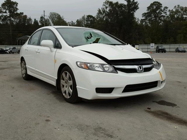 1HGFA16589L018789 - 2009 HONDA CIVIC LX WHITE photo 1