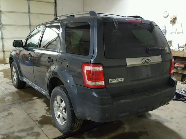 1FMCU04G19KB62838 - 2009 FORD ESCAPE LIM GRAY photo 3