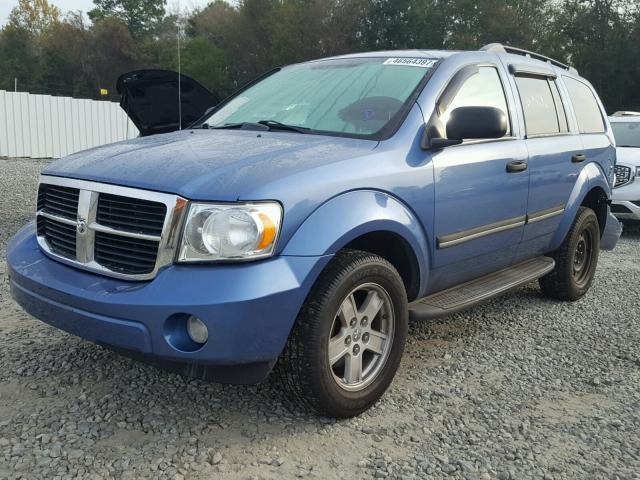 1D8HD48P17F561011 - 2007 DODGE DURANGO SL BLUE photo 2