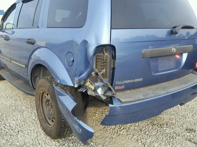 1D8HD48P17F561011 - 2007 DODGE DURANGO SL BLUE photo 9