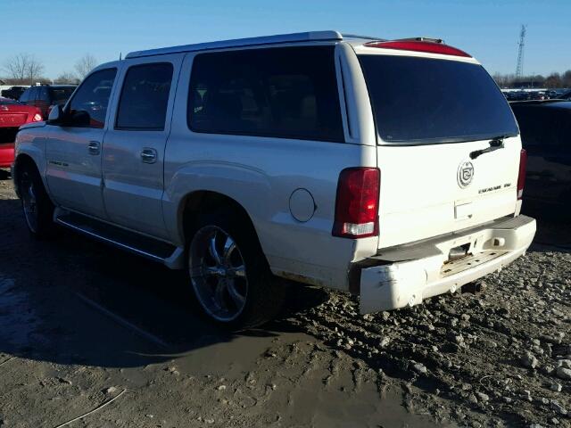 3GYFK66N14G210385 - 2004 CADILLAC ESCALADE E WHITE photo 3