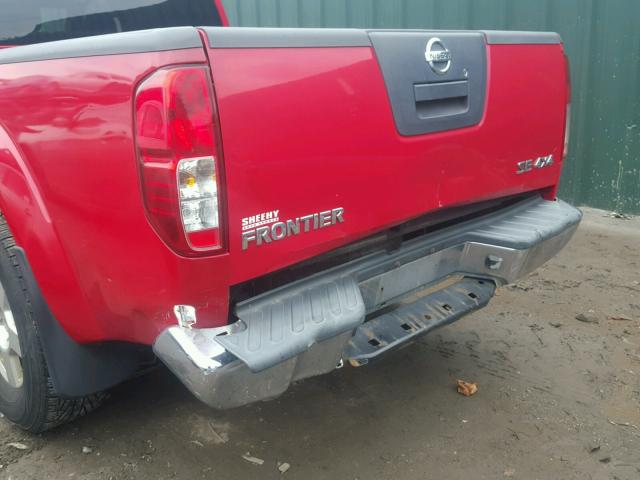 1N6AD09W18C448786 - 2008 NISSAN FRONTIER C RED photo 9