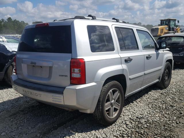 1J8FT48W87D272583 - 2007 JEEP PATRIOT LI SILVER photo 4