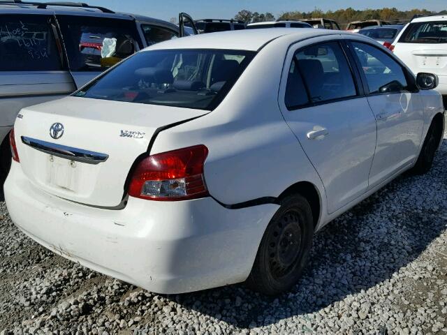 JTDBT903771121305 - 2007 TOYOTA YARIS WHITE photo 4