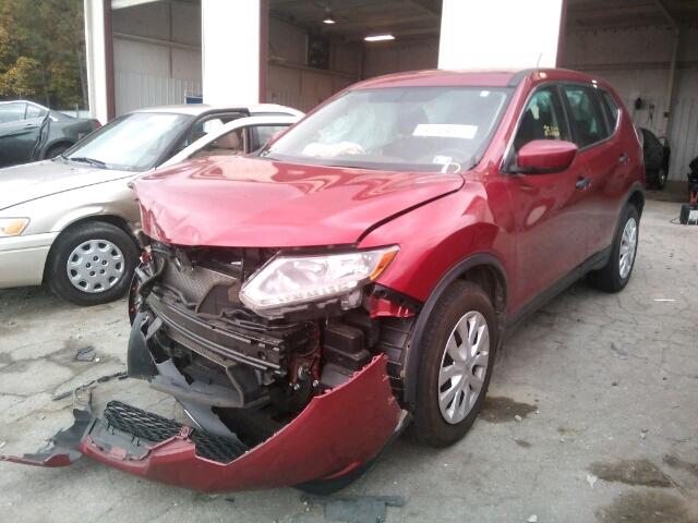 5N1AT2MT4GC829640 - 2016 NISSAN ROGUE S RED photo 2