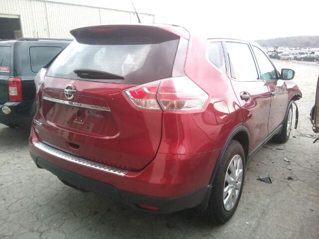 5N1AT2MT4GC829640 - 2016 NISSAN ROGUE S RED photo 4