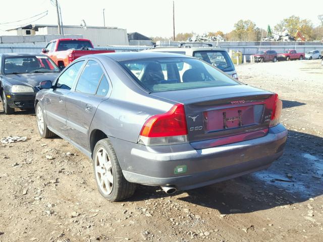 YV1RH59H642419237 - 2004 VOLVO S60 2.5T BLUE photo 3