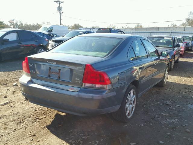 YV1RH59H642419237 - 2004 VOLVO S60 2.5T BLUE photo 4