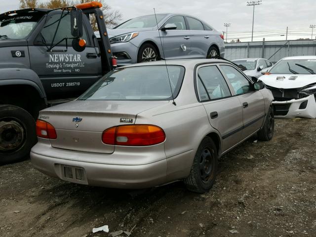 1Y1SK5289WZ414154 - 1998 CHEVROLET GEO PRIZM BEIGE photo 4