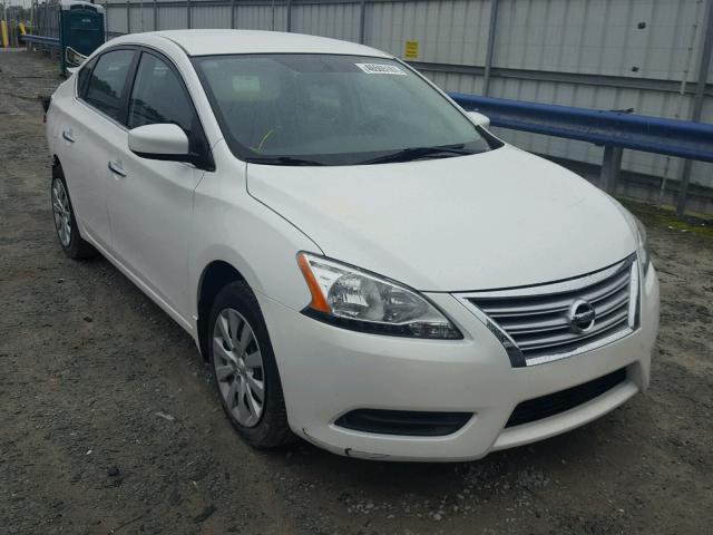 3N1AB7AP3EL676684 - 2014 NISSAN SENTRA S WHITE photo 1