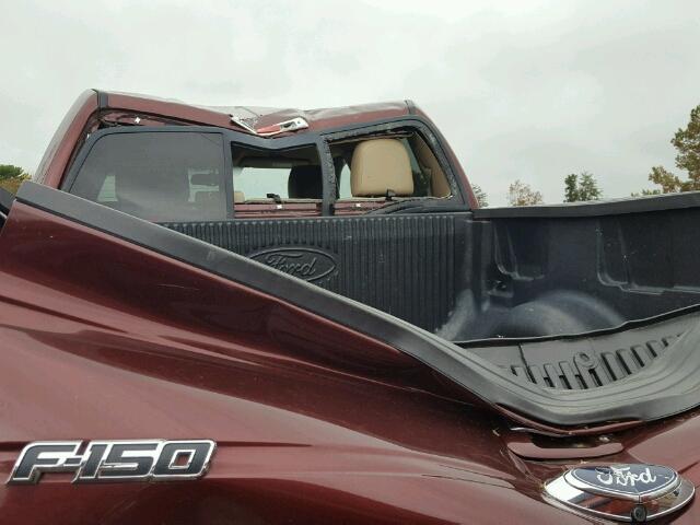 1FTFW1EV8AFB16810 - 2010 FORD F150 SUPER BURGUNDY photo 9