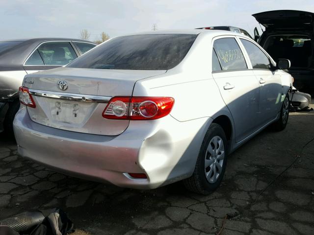 5YFBU4EE7DP144150 - 2013 TOYOTA COROLLA BA SILVER photo 4