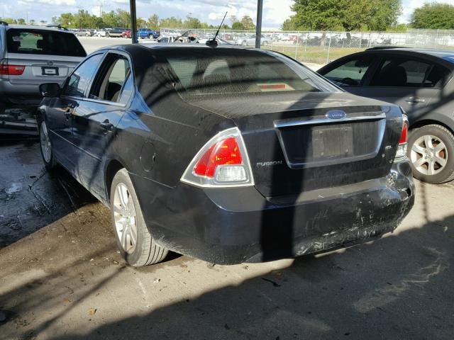 3FAHP08Z28R208075 - 2008 FORD FUSION SEL BLUE photo 3