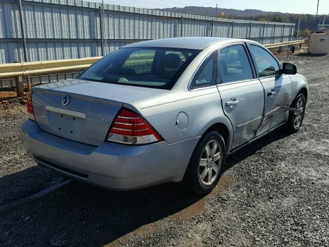 1MEFM41136G604962 - 2006 MERCURY MONTEGO LU SILVER photo 4