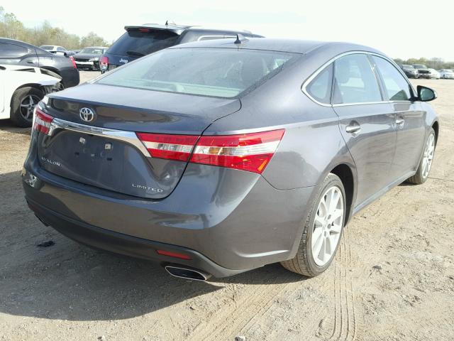 4T1BK1EBXFU183990 - 2015 TOYOTA AVALON XLE GRAY photo 4