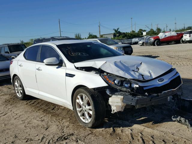 5XXGM4A76DG095299 - 2013 KIA OPTIMA WHITE photo 1