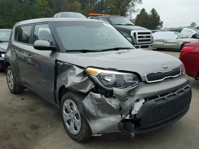 KNDJN2A29F7208010 - 2015 KIA SOUL GRAY photo 1