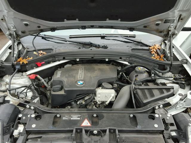 5UXWX9C55F0D46346 - 2015 BMW X3 XDRIVE2 SILVER photo 7