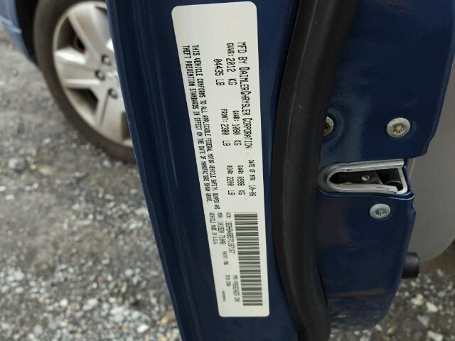 1B3HB48B57D187167 - 2007 DODGE CALIBER SX BLUE photo 10