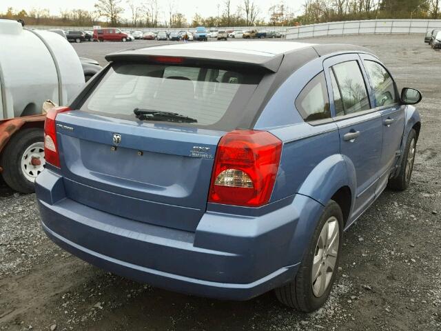 1B3HB48B57D187167 - 2007 DODGE CALIBER SX BLUE photo 4