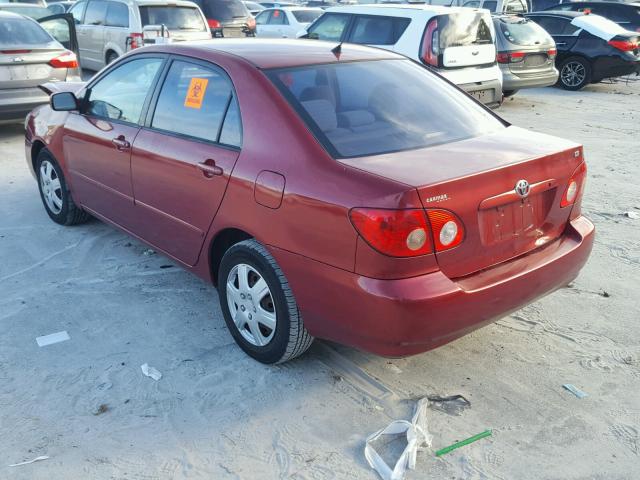 2T1BR32E56C629180 - 2006 TOYOTA COROLLA CE RED photo 3