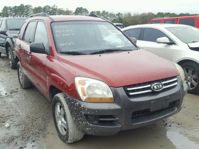 KNDJF724077422959 - 2007 KIA SPORTAGE L RED photo 1