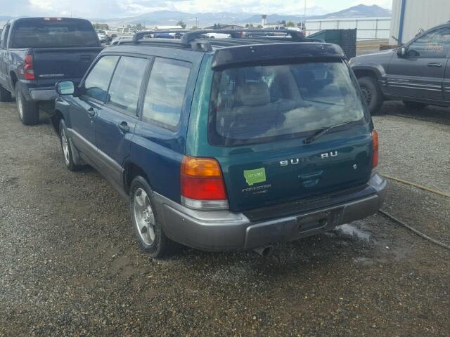 JF1SF6554WH704359 - 1998 SUBARU FORESTER S GREEN photo 3