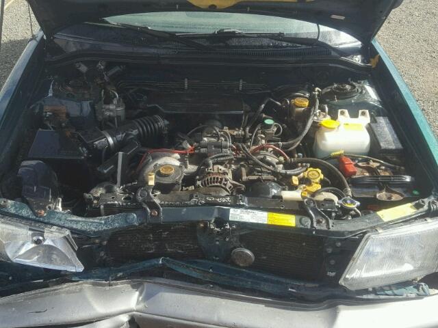 JF1SF6554WH704359 - 1998 SUBARU FORESTER S GREEN photo 7