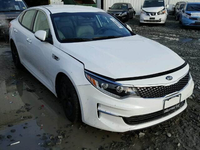 5XXGU4L30GG087469 - 2016 KIA OPTIMA EX WHITE photo 1