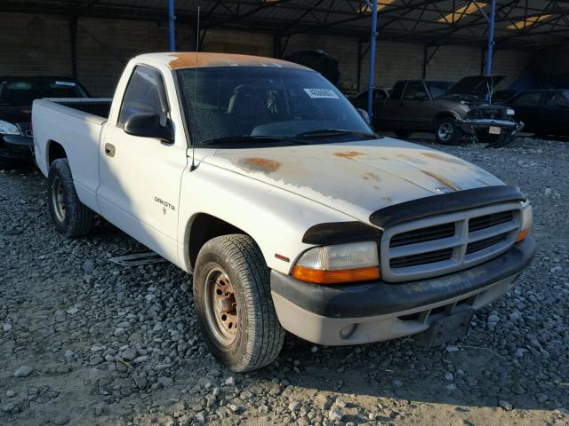 1B7FL26P0VS246446 - 1997 DODGE DAKOTA WHITE photo 1