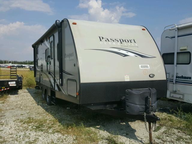 4YDT24025FT414945 - 2015 KEYSTONE PASSPORT TAN photo 1