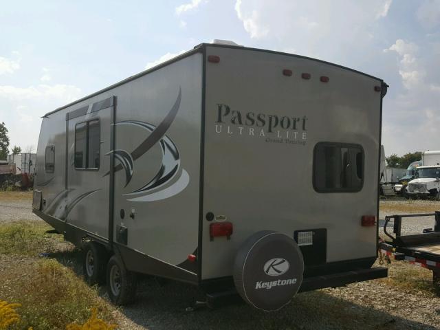 4YDT24025FT414945 - 2015 KEYSTONE PASSPORT TAN photo 3