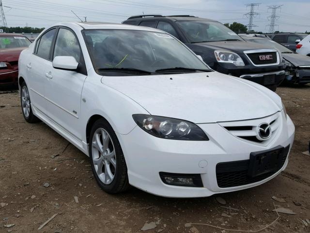 JM1BK323581878718 - 2008 MAZDA 3 S WHITE photo 1