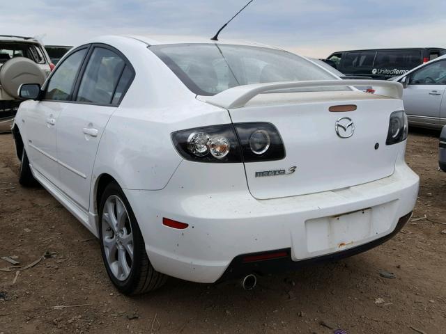 JM1BK323581878718 - 2008 MAZDA 3 S WHITE photo 3