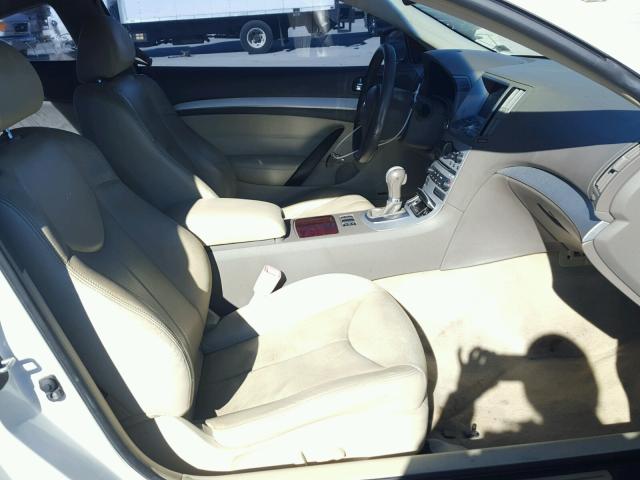 JNKCV64E28M102653 - 2008 INFINITI G37 BASE WHITE photo 5