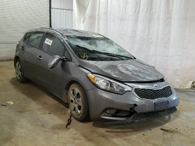 KNAFK5A83G5547148 - 2016 KIA FORTE LX GRAY photo 1