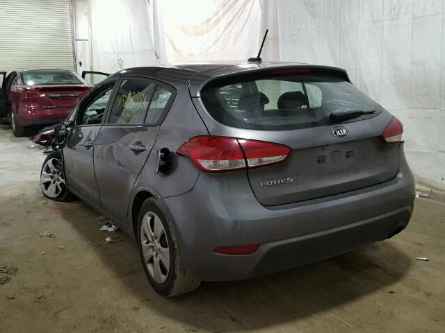 KNAFK5A83G5547148 - 2016 KIA FORTE LX GRAY photo 3