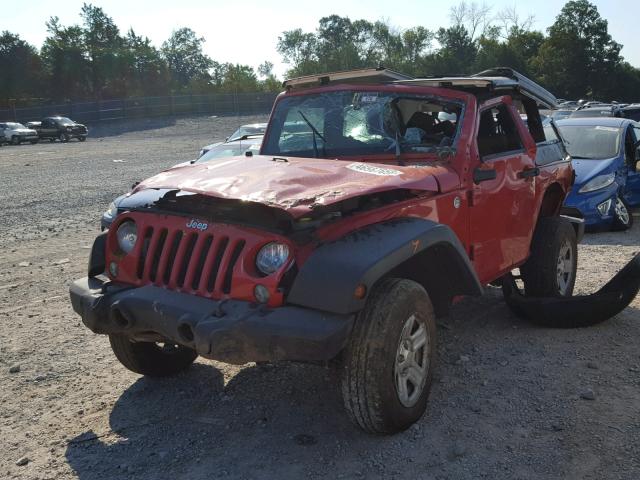 1C4AJWAGXEL209378 - 2014 JEEP WRANGLER S Qırmızı foto 2