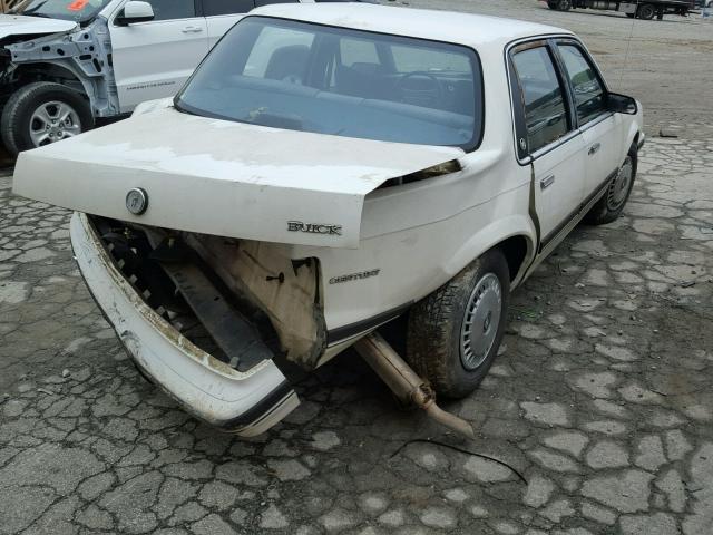 3G4AG54N7NS624005 - 1992 BUICK CENTURY SP WHITE photo 4