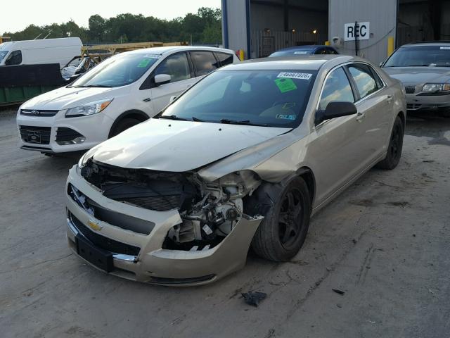1G1ZA5EB1AF281423 - 2010 CHEVROLET MALIBU LS 金色 照片 2