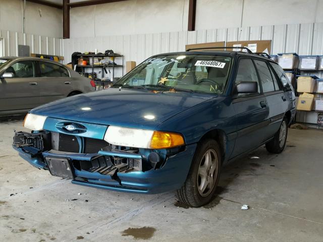 1FARP15J9RW186406 - 1994 FORD ESCORT LX TEAL photo 2