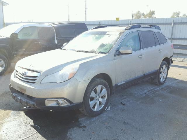 4S4BRCCC8A3362630 - 2010 SUBARU OUTBACK 2. BEIGE photo 2