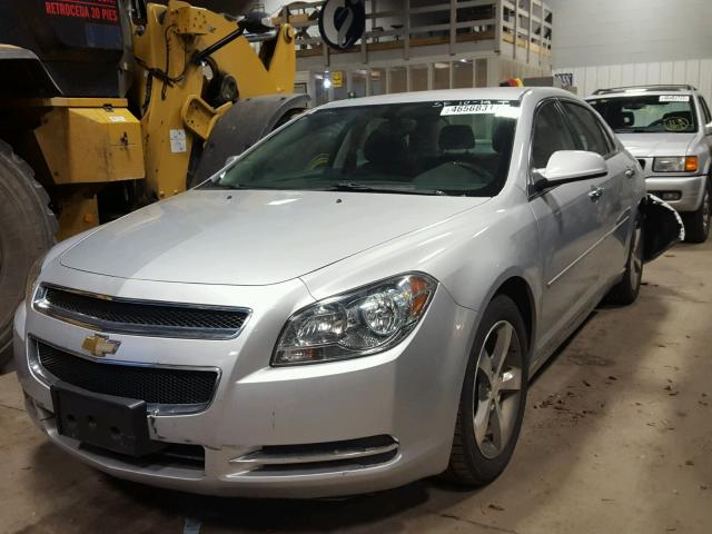 1G1ZC5EU0CF101296 - 2012 CHEVROLET MALIBU 1LT GRAY photo 2