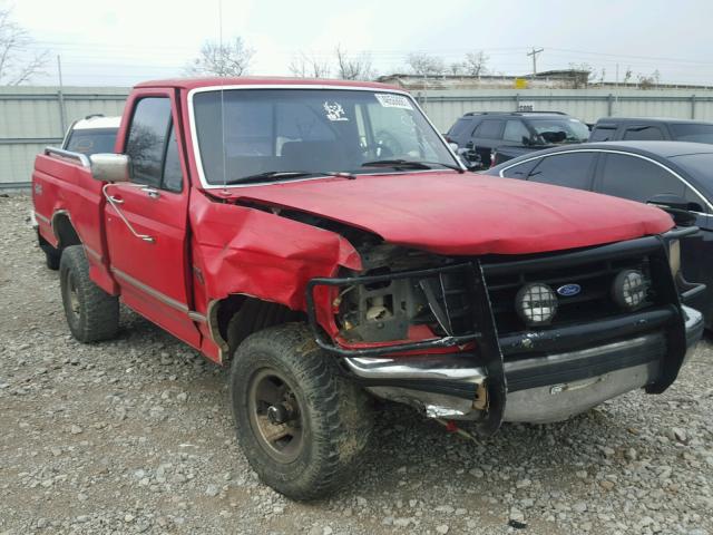 1FTEF14Y5NLA05789 - 1992 FORD F150 RED photo 1