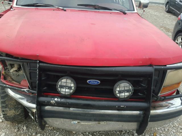 1FTEF14Y5NLA05789 - 1992 FORD F150 RED photo 7