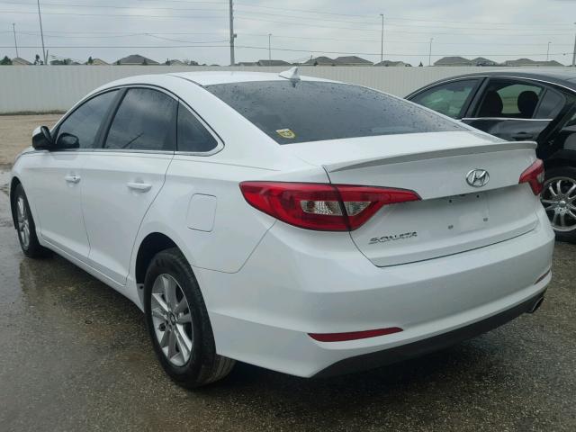 5NPE24AF3HH499451 - 2017 HYUNDAI SONATA SE WHITE photo 3