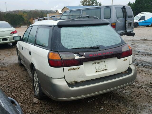 4S3BH665617677005 - 2001 SUBARU LEGACY WHITE photo 3