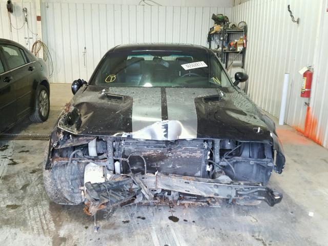 2B3LJ74W59H538060 - 2009 DODGE CHALLENGER BLACK photo 9