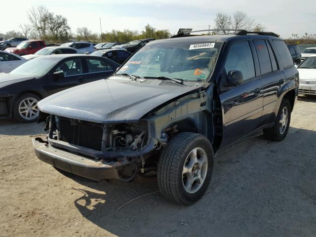 1GNDT13SX82148255 - 2008 CHEVROLET TRAILBLAZE BLUE photo 2