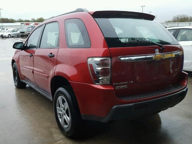 2CNDL13FX66193350 - 2006 CHEVROLET EQUINOX LS RED photo 3